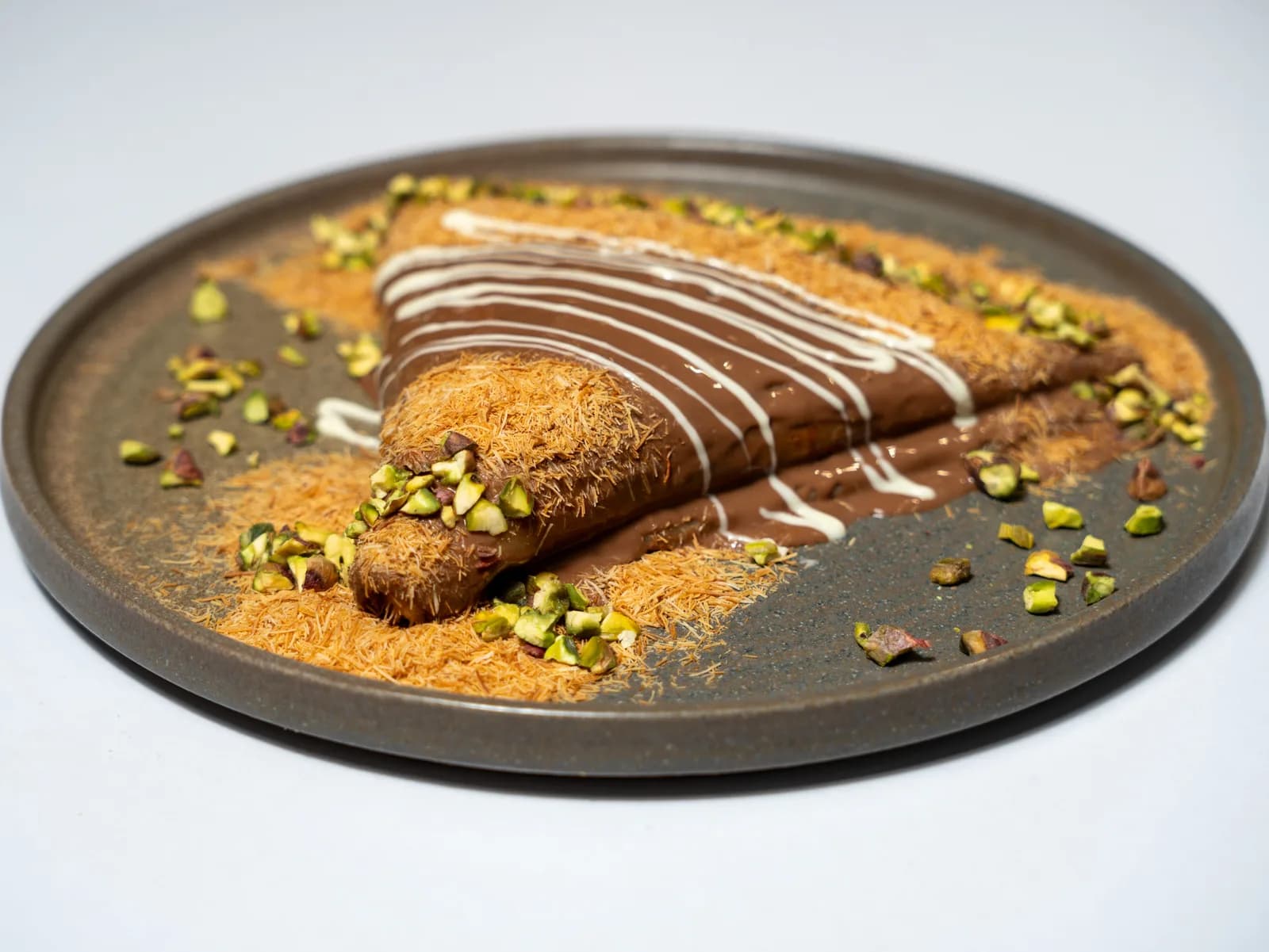 Crepe kunafa chocolait au lait